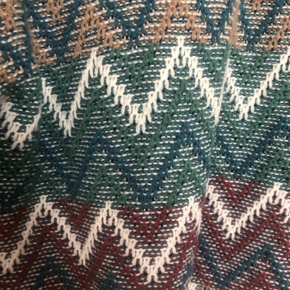 Vintage Chevron Geometric Aztec Southwestern Crewneck Knit Sweater Medium - Picture 7 of 9